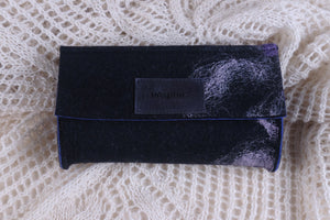 lilac silk on black