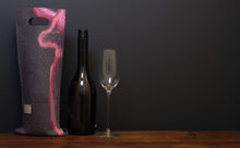 Load image into Gallery viewer, free flowing pinks and silk - wine wallet