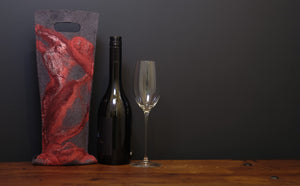 free flowing reds with silk - wine wallet