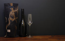 Load image into Gallery viewer, free flowing browns and silk - wine wallet