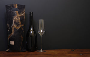free flowing browns and silk - wine wallet