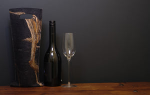 free flowing browns and silk - wine wallet