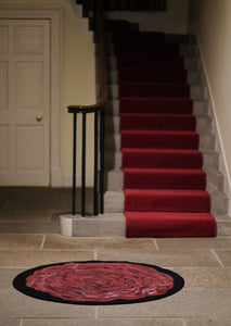 Red rose rug