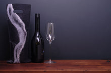 Load image into Gallery viewer, free flowing greys with silk - wine wallet