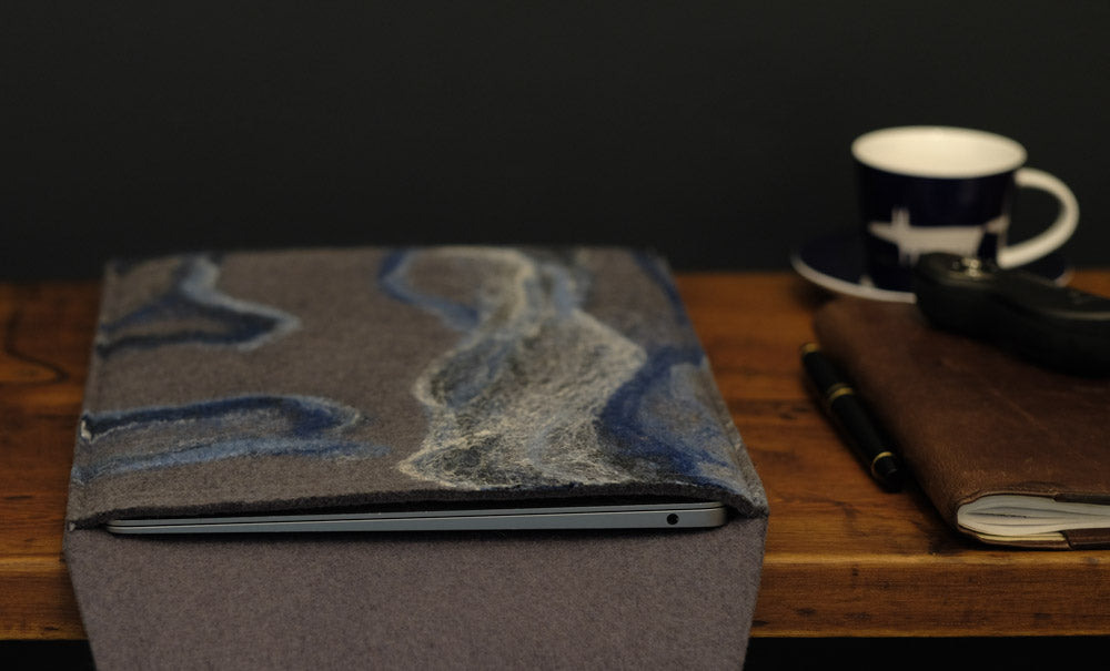 free flowing blues and silk - MacBook