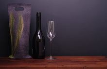 Load image into Gallery viewer, free flowing greens with silk - wine wallet