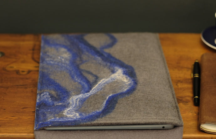 free flowing ocean blues and silk - MacBook